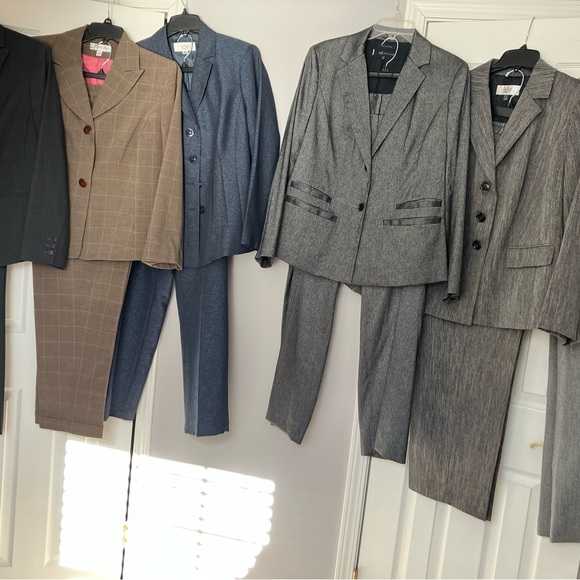 Lot of 6 pantsuits(14W) 2-LeSuit Kasper Anne KleinDress BarnJones New York